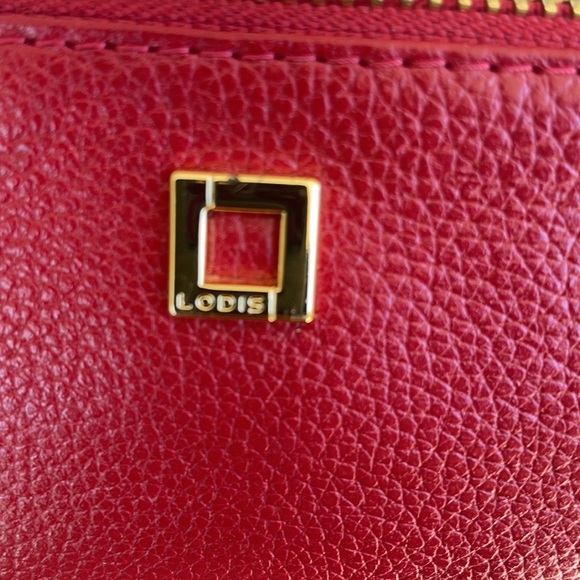 Lodis Red Leather Wrislet/Wallet/Card Holder/ Coin Purse/Clutch - Picture 10 of 10